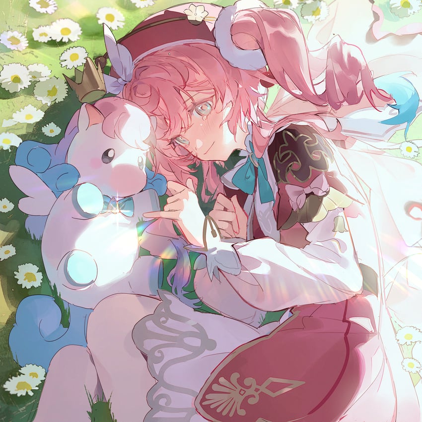 hyacine and little ica (honkai and 1 more) drawn by ye_xing_caomei