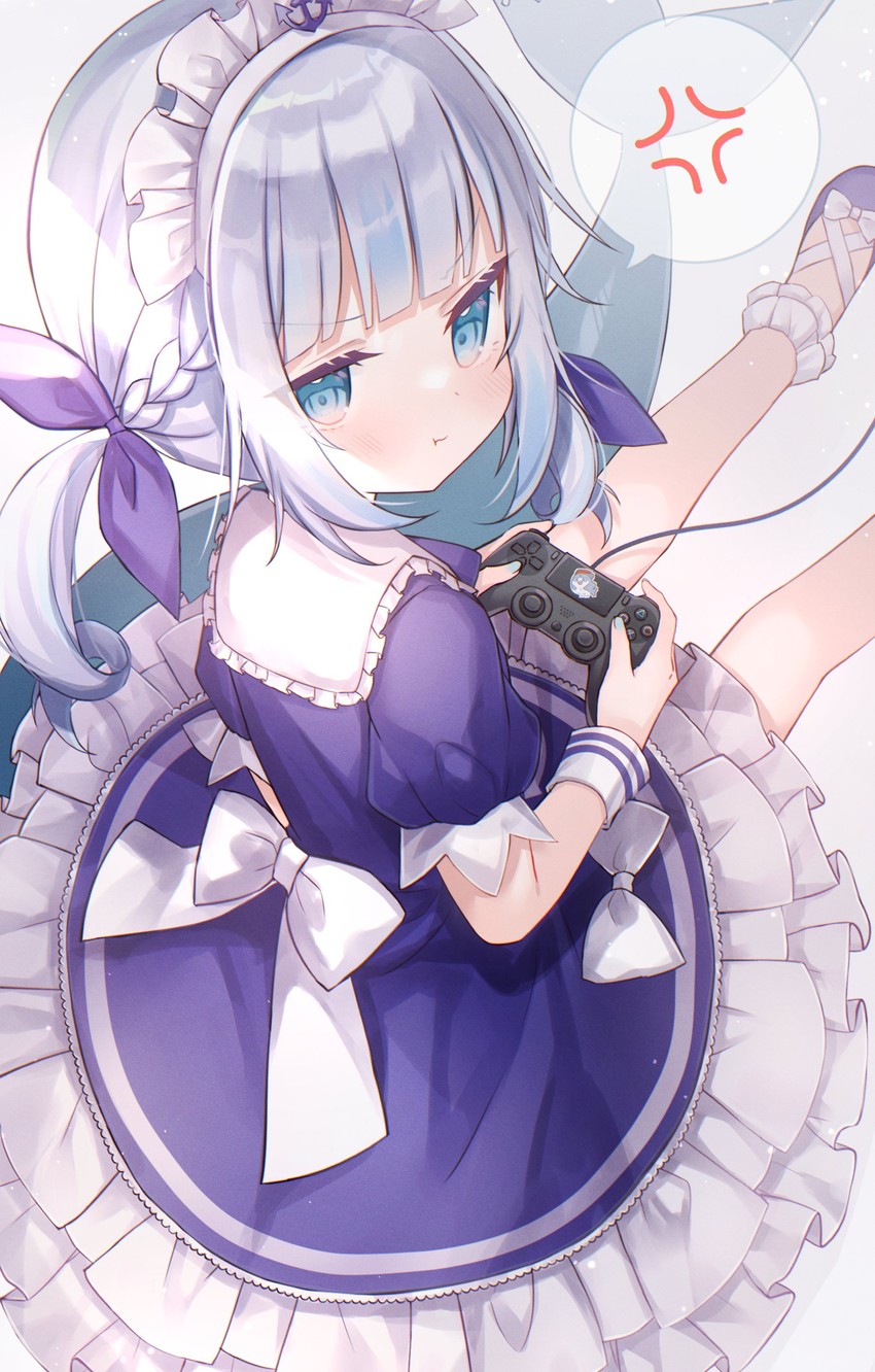 gawr gura, minato aqua, and bloop (hololive and 1 more) drawn by shouu-kun