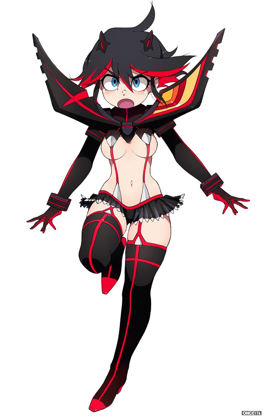 matoi ryuuko and senketsu (kill la kill) drawn by once_11h