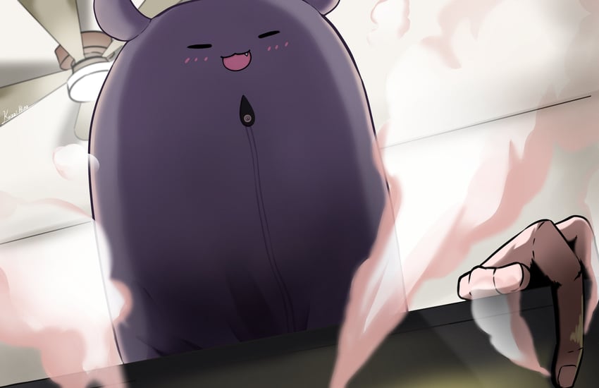 ninomae ina'nis and takodachi (hololive and 2 more) drawn by kazzi