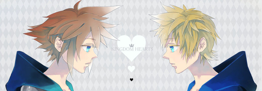 sora and roxas (kingdom hearts) drawn by shis-ra