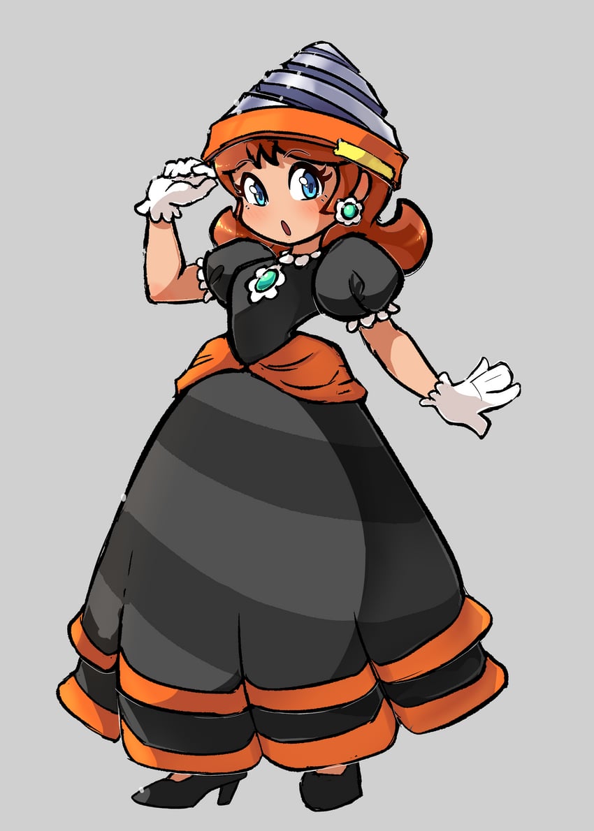 princess daisy and drill daisy (mario and 1 more) drawn by nin10ja