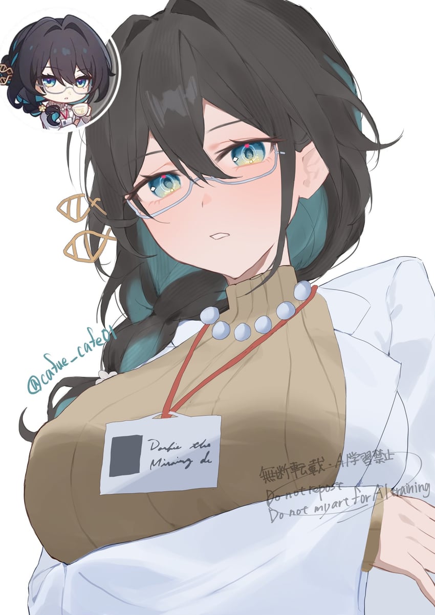 ruan mei (honkai and 1 more) drawn by cafe_(cafue_cafe01)