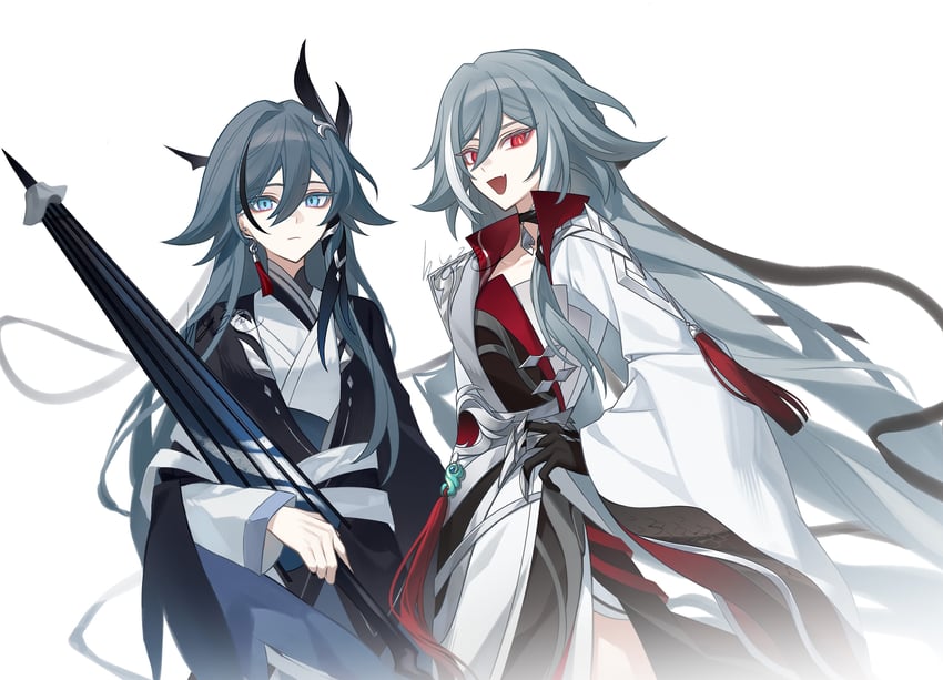 fu hua and herrscher of sentience (honkai and 1 more) drawn by sanseling