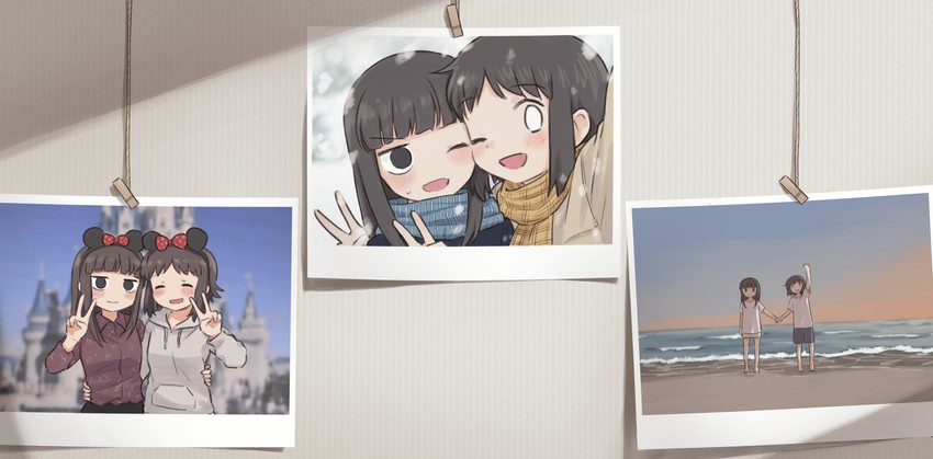 kanbayashi shiori and machida sawako (disneyland and 1 more) drawn by meis_(terameisu)