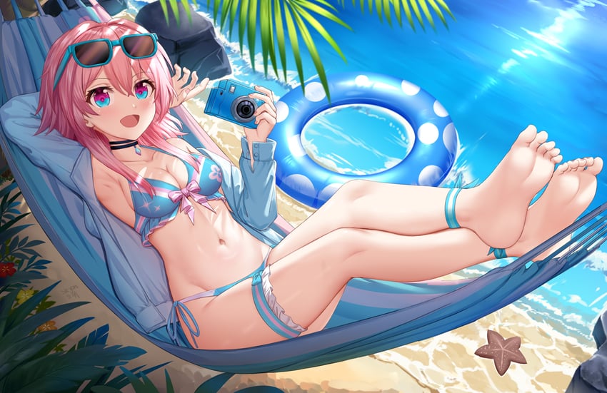 march 7th (honkai and 1 more) drawn by skym_(kumei)