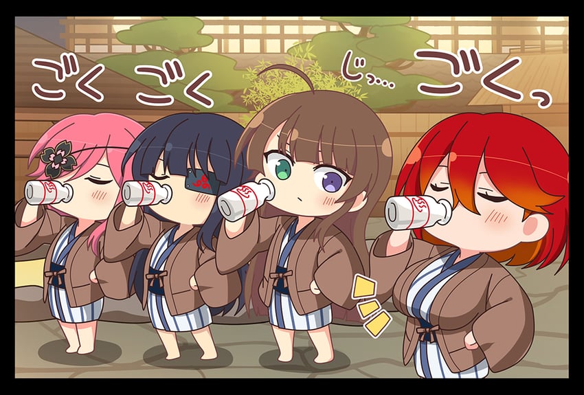 ryoubi, mirai, kazakiri, and kureha (senran kagura and 3 more)