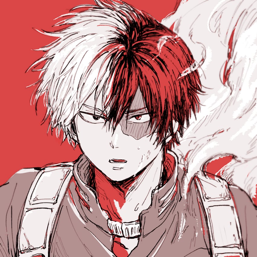 todoroki shoto (boku no hero academia) drawn by oshiooo3