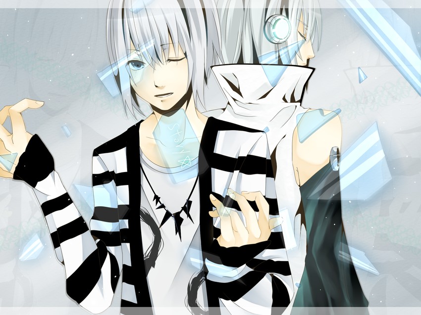 utatane piko and piko (vocaloid and 1 more) drawn by toya_kure