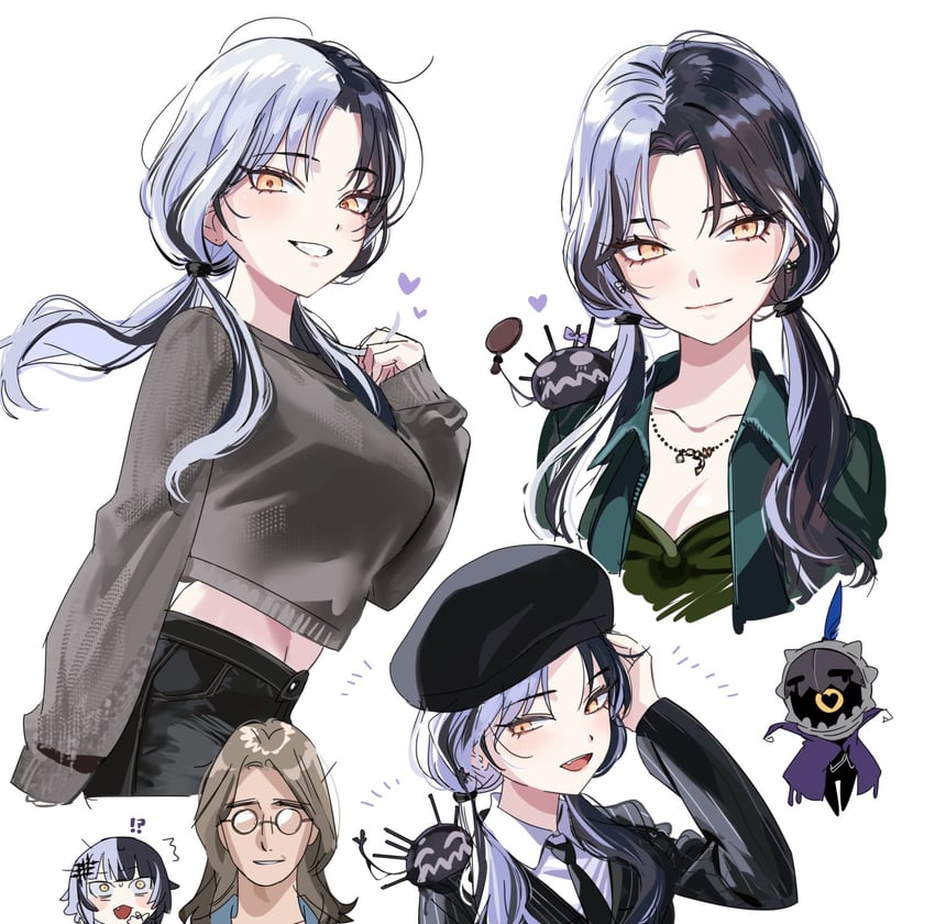 shiori novella, yorick, and novelites (hololive and 2 more) drawn by yomosaka