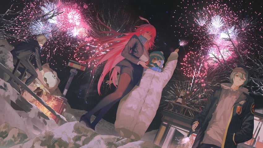 yae sakura, griseo, pardofelis, vill-v, kalpas, and 1 more (honkai and 1 more)