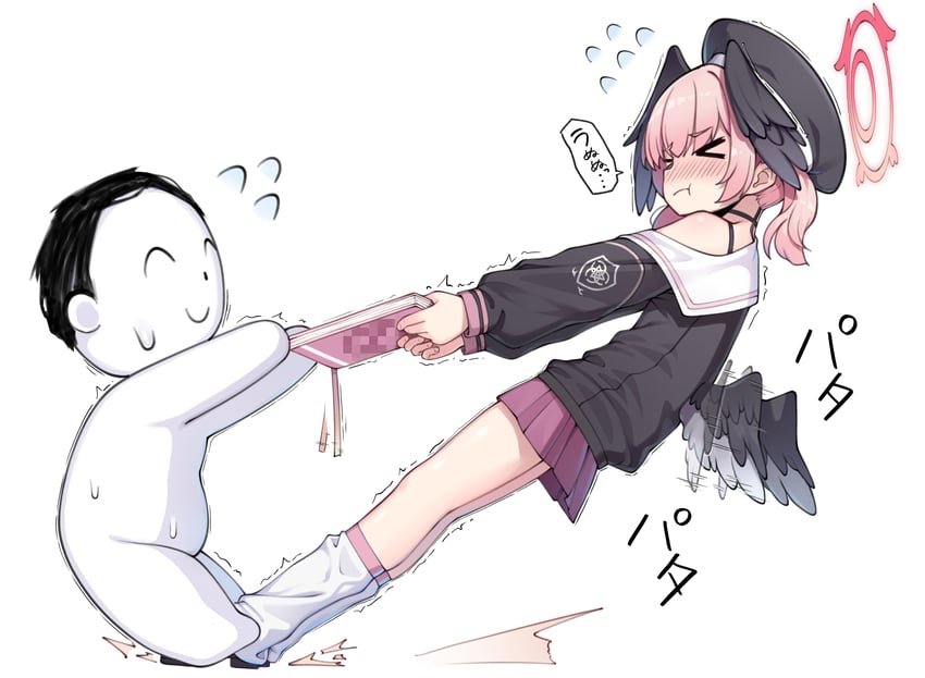 sensei, doodle sensei, and koharu (blue archive) drawn by isinose_(ilxodidli)