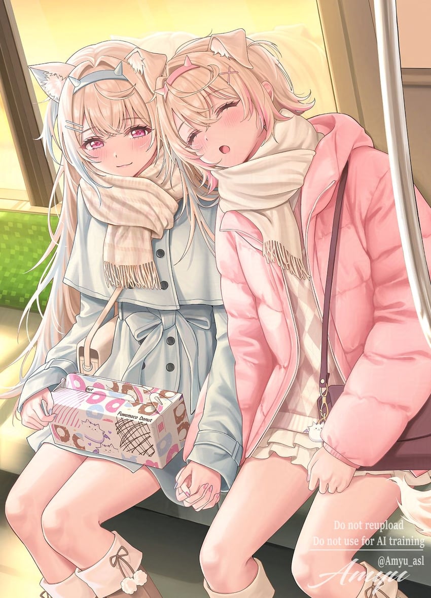 fuwawa abyssgard and mococo abyssgard (hololive and 1 more) drawn by amyu_(amm_asl_pa)