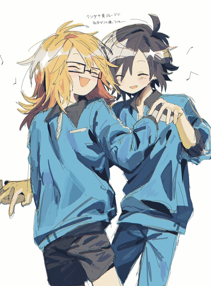 randal ivory and tsukada satoru (randal's friends) drawn by komiroku