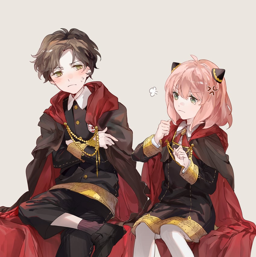 anya and damian desmond (spy x family) drawn by yuno_11_02