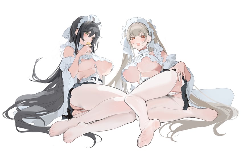 formidable and indomitable (azur lane) drawn by momokan_(kandume200)