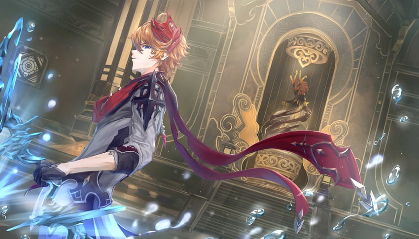 tartaglia and rex lapis (genshin impact) drawn by fuyuni0307