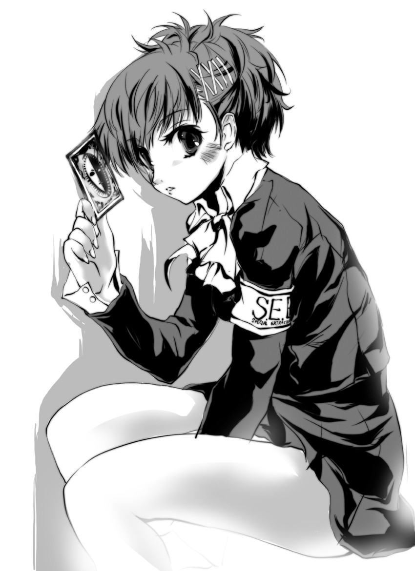 shiomi kotone (persona and 2 more) drawn by wochi