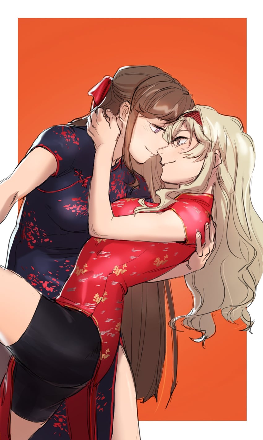 saijou claudine and tendou maya (shoujo kageki revue starlight) drawn by roozu_ru