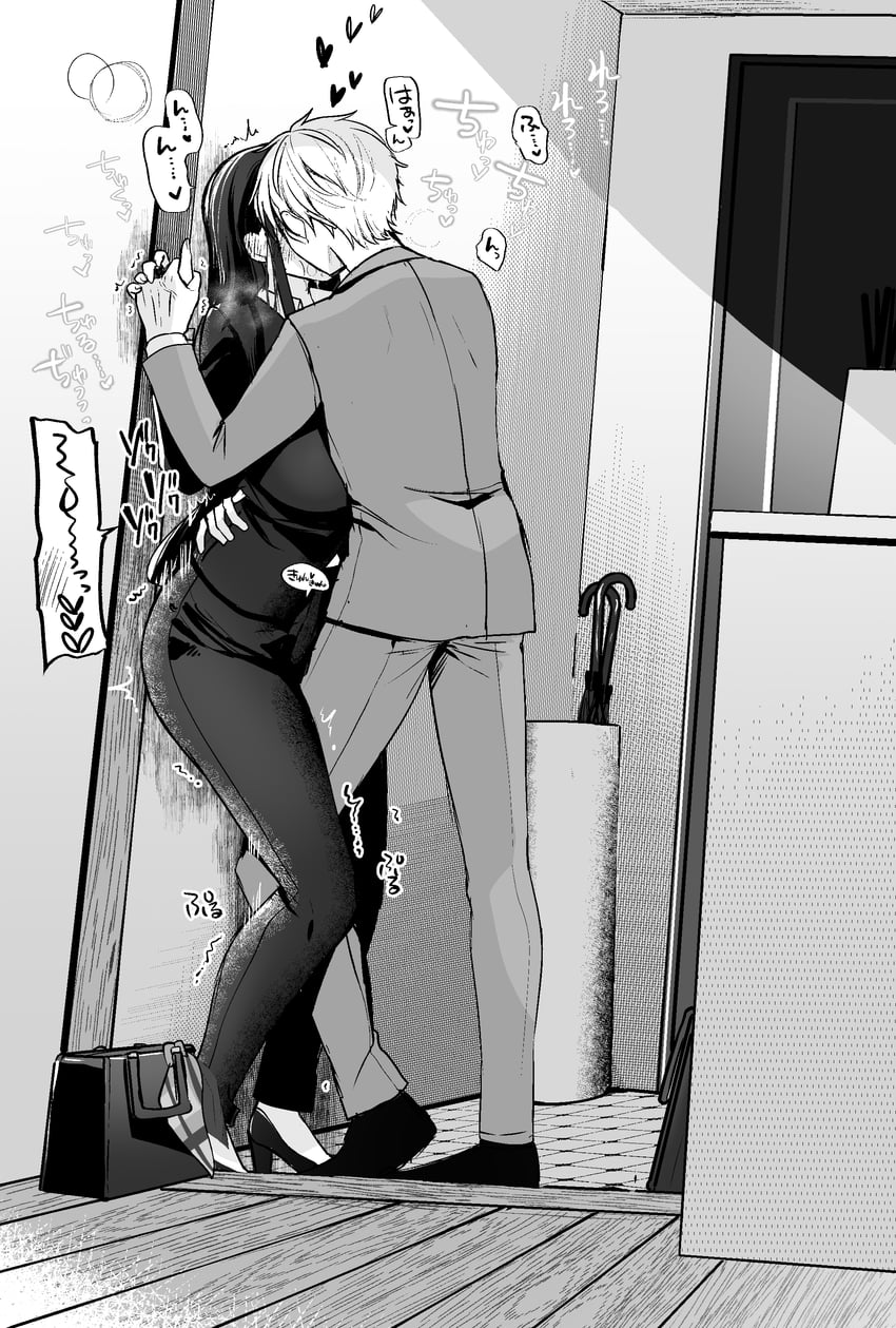 yaotome tsuyako and asuma mitsuya (original) drawn by yunamaro