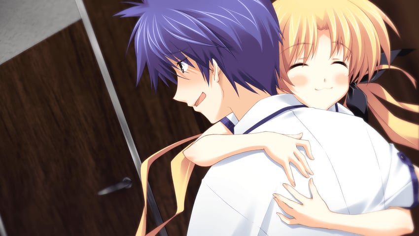 nishijou takumi and orihara kozue (chaos;head and 1 more) drawn by matsuo_yukihiro