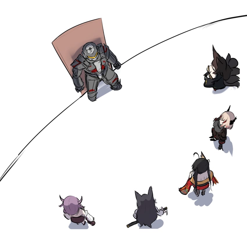 taihou, atago, commander, akagi, roon, and 2 more (azur lane) drawn by akaoni_(zumt3548)
