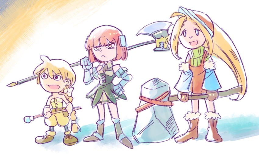virginia knights, primiera, and meythia (saga and 1 more) drawn by yutarou