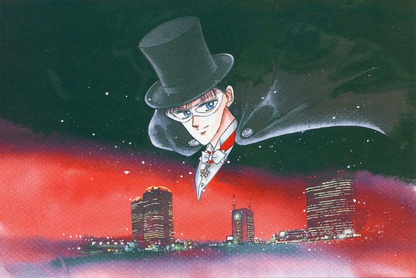 chiba mamoru and tuxedo kamen (bishoujo senshi sailor moon) drawn by takeuchi_naoko