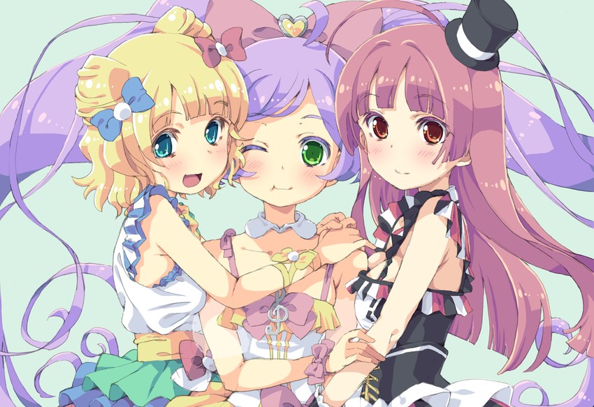 manaka laala, minami mirei, and hojo sophy (pretty series and 1 more) drawn by homing_(areya)