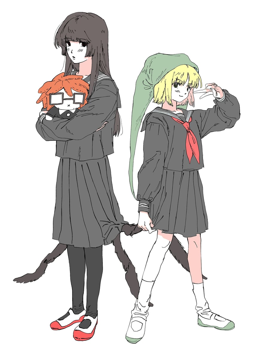 randal ivory, avalona, and spider girl (randal's friends) drawn by 97ttwwaazz