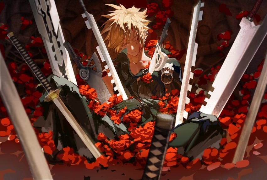cloud strife (final fantasy and 2 more) drawn by ciino00o
