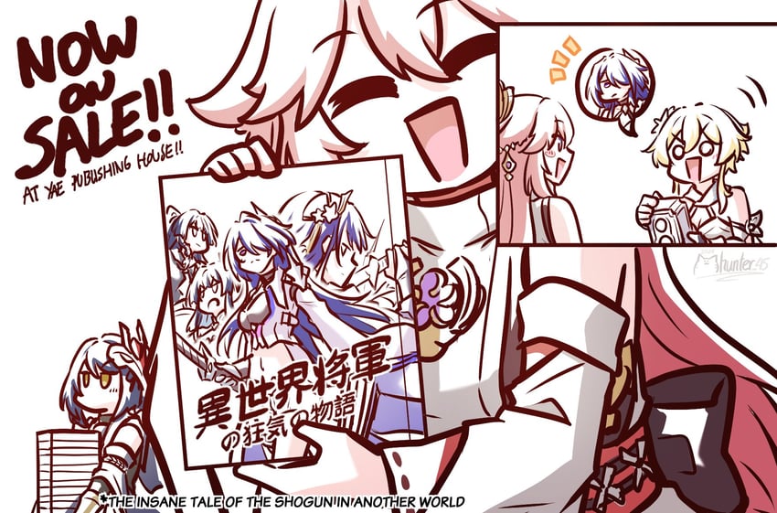 lumine, raiden shogun, yae miko, acheron, raiden mei, and 2 more (genshin impact and 4 more) drawn by mhunter_45