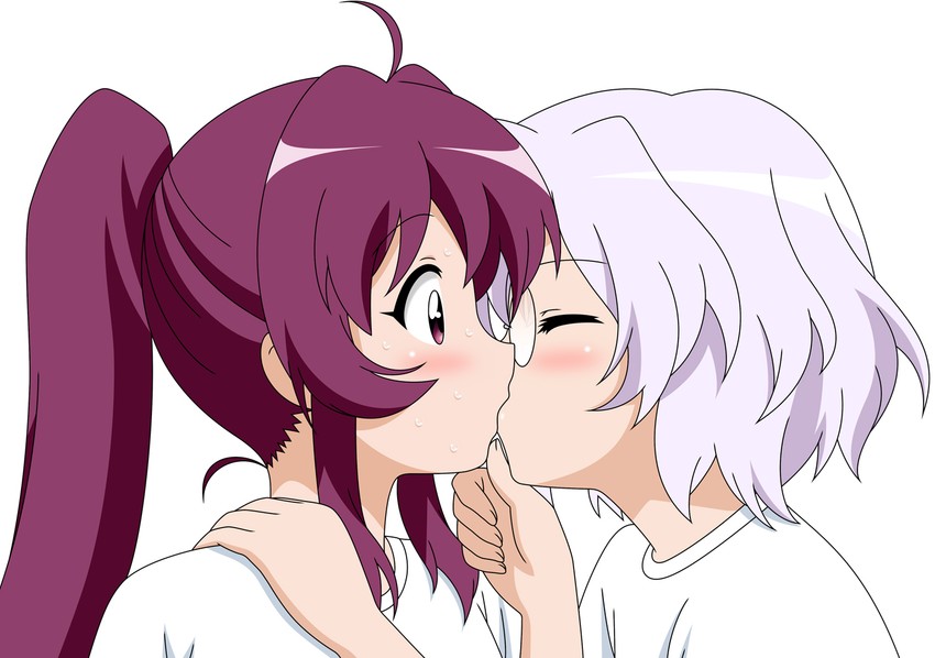 sugiura ayano and ikeda chitose (yuruyuri) drawn by momo_(esem)