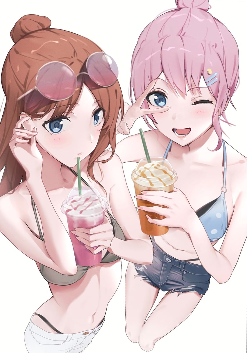 chihaya anon and nagasaki soyo (bang dream! and 1 more) drawn by lie_lack1080