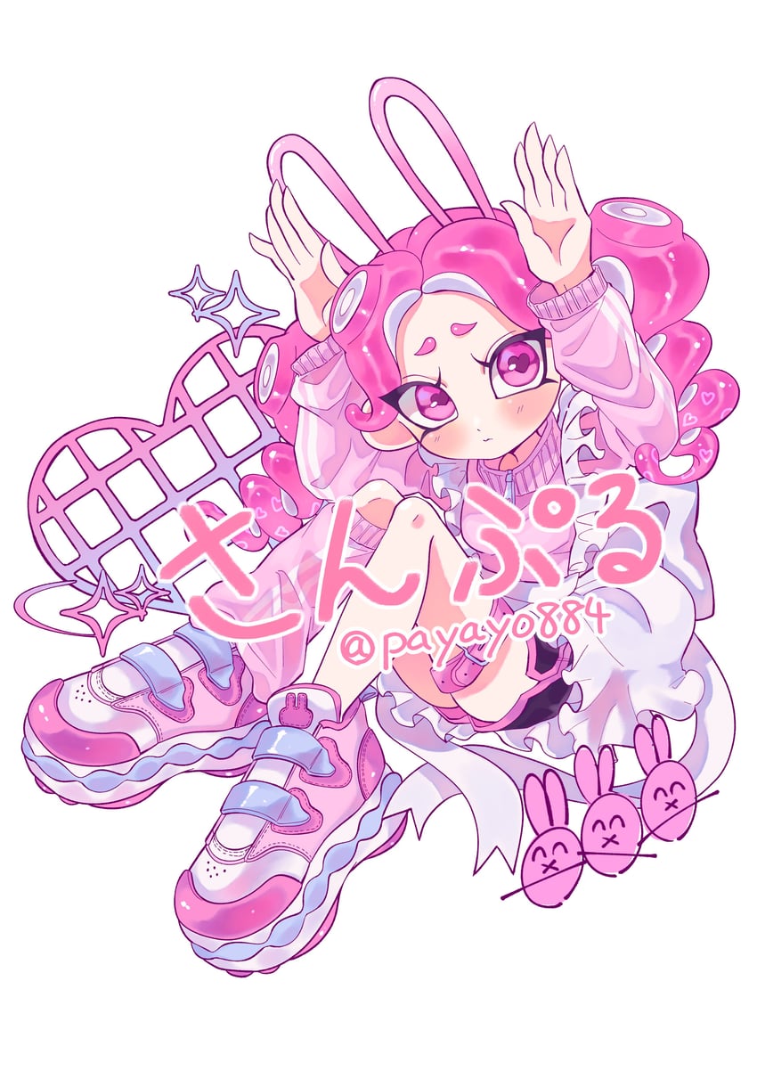 octoling player character and octoling girl (splatoon) drawn by payayo884