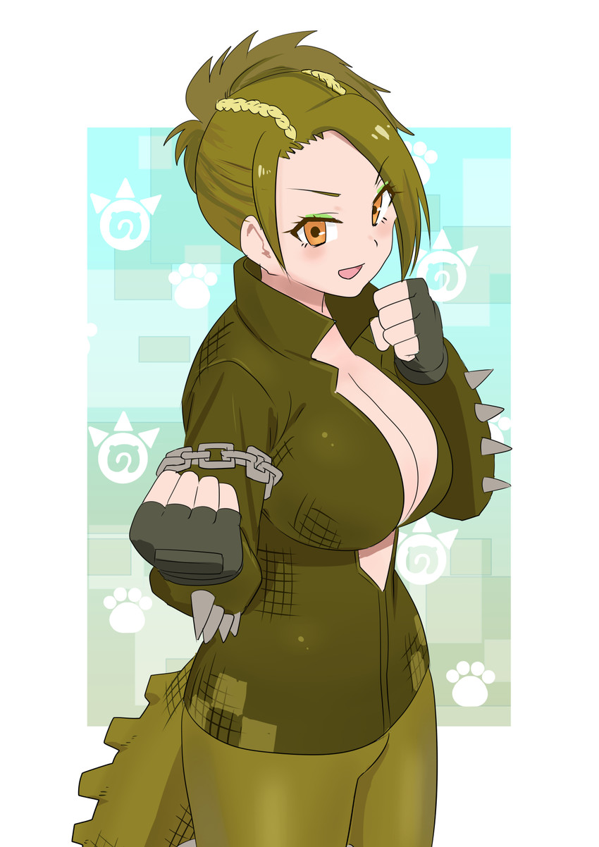 saltwater crocodile (kemono friends) drawn by momosuke_(ishakry)
