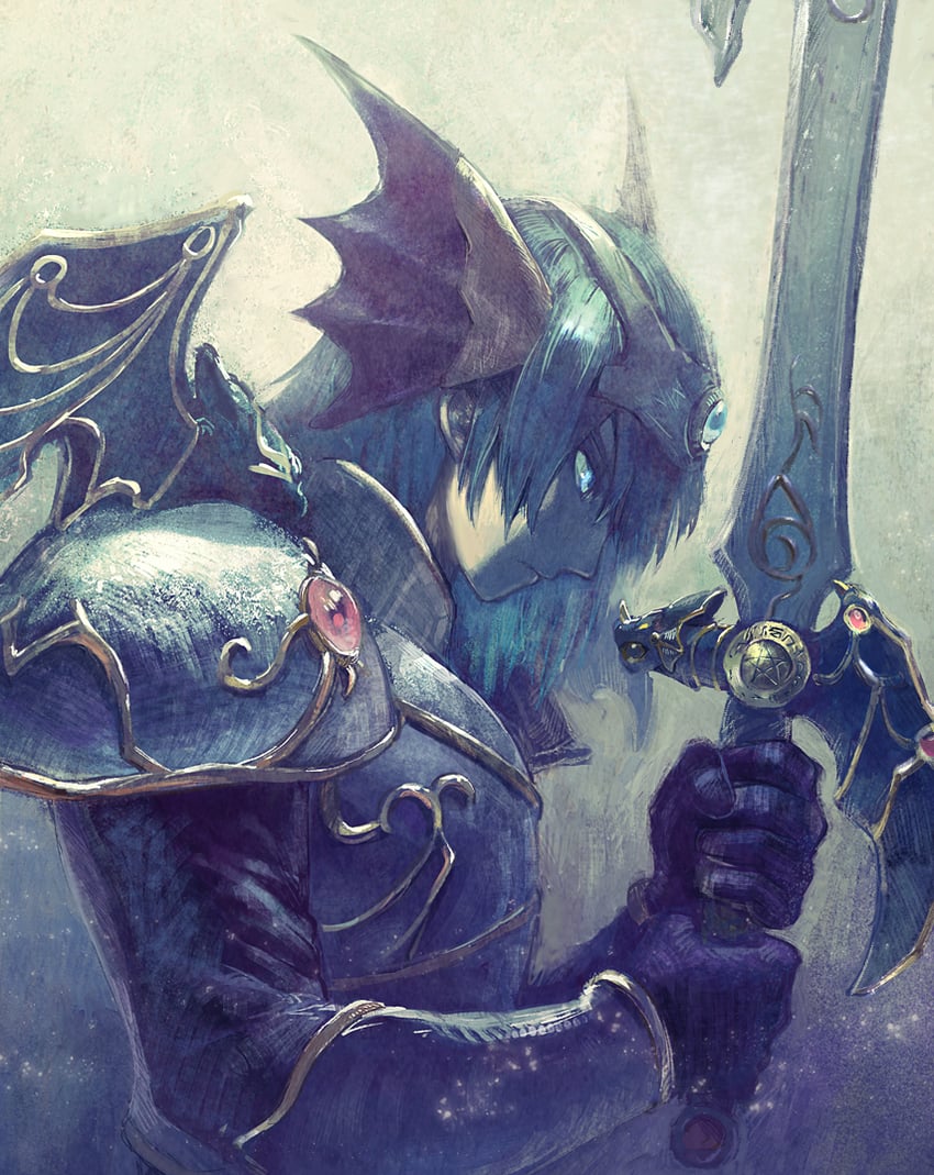 hero (dragon quest and 1 more) drawn by yuza