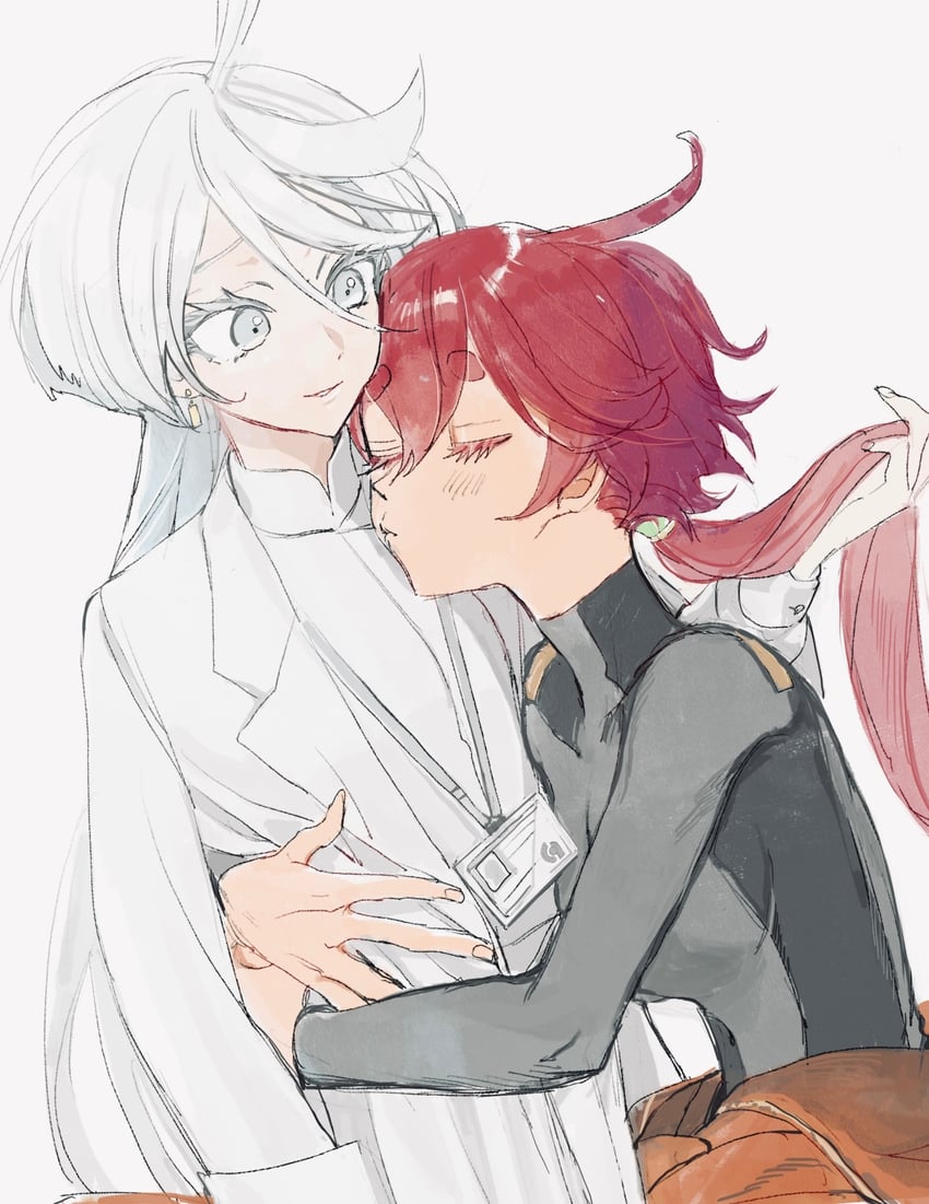 suletta mercury and miorine rembran (gundam and 1 more) drawn by pa_(0127dr)