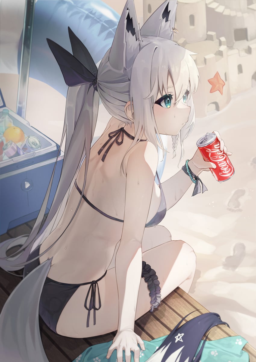 shirakami fubuki (hololive and 1 more) drawn by toga_(toganawa)