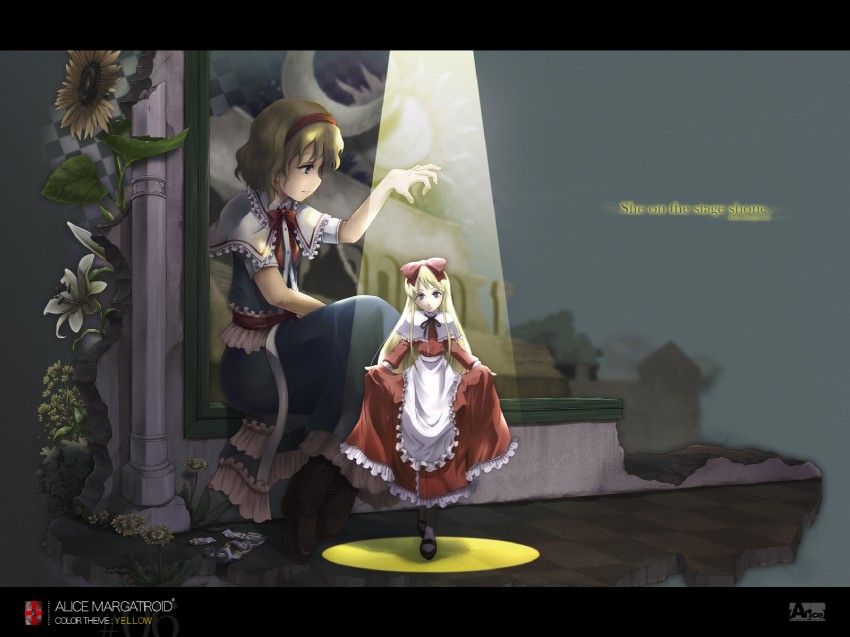 alice margatroid and hourai doll (touhou) drawn by satomura_kyou