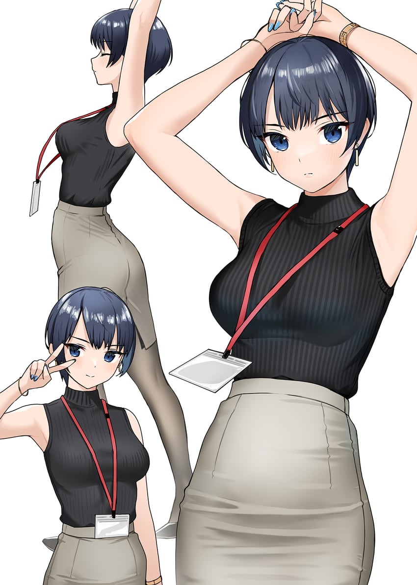 kirito mihoko (kaisha no senpai akaori-san) drawn by doushimasho