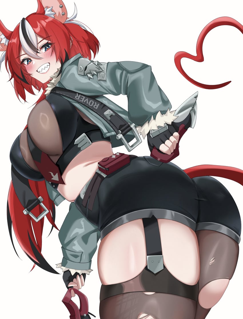 hakos baelz and jane doe (hololive and 2 more) drawn by yobi_(ybpac18)