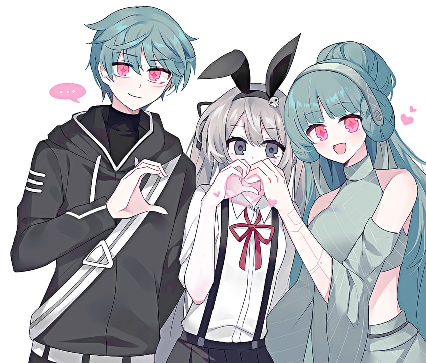 chaos, nicky angler, and senya angler (original and 1 more) drawn by g_ieep