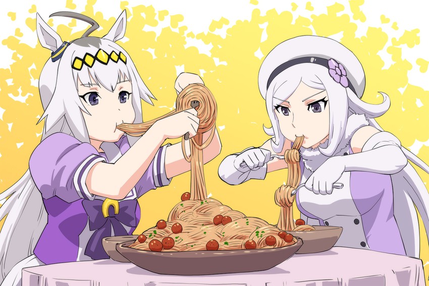 oguri cap and aila jyrkiainen (umamusume and 2 more) drawn by ueyama_michirou