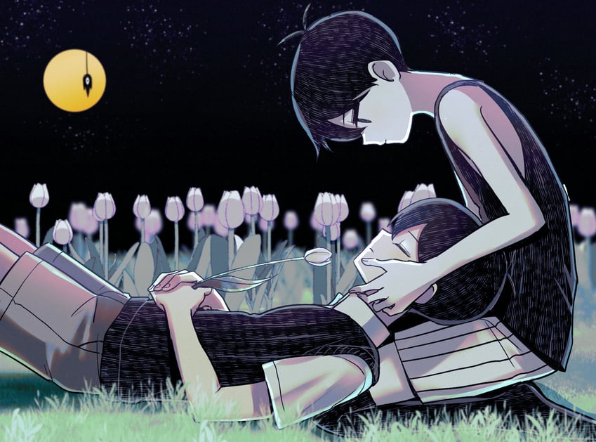 sunny, omori, and something (omori) drawn by yutsu
