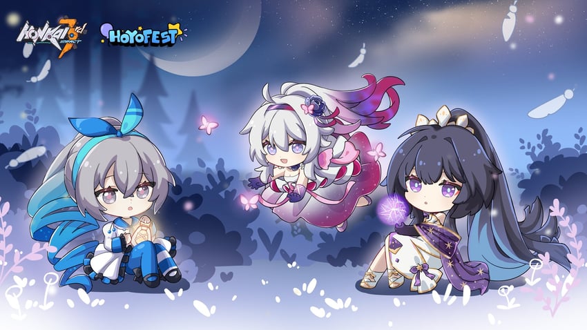 kiana kaslana, raiden mei, and bronya zaychik (honkai and 1 more)