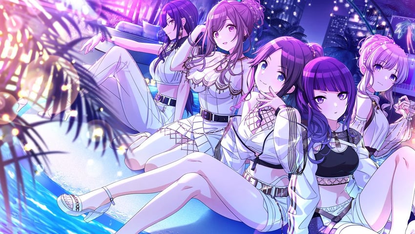 shirase sakuya, tsukioka kogane, tanaka mamimi, yukoku kiriko, and mitsumine yuika (idolmaster and 1 more)