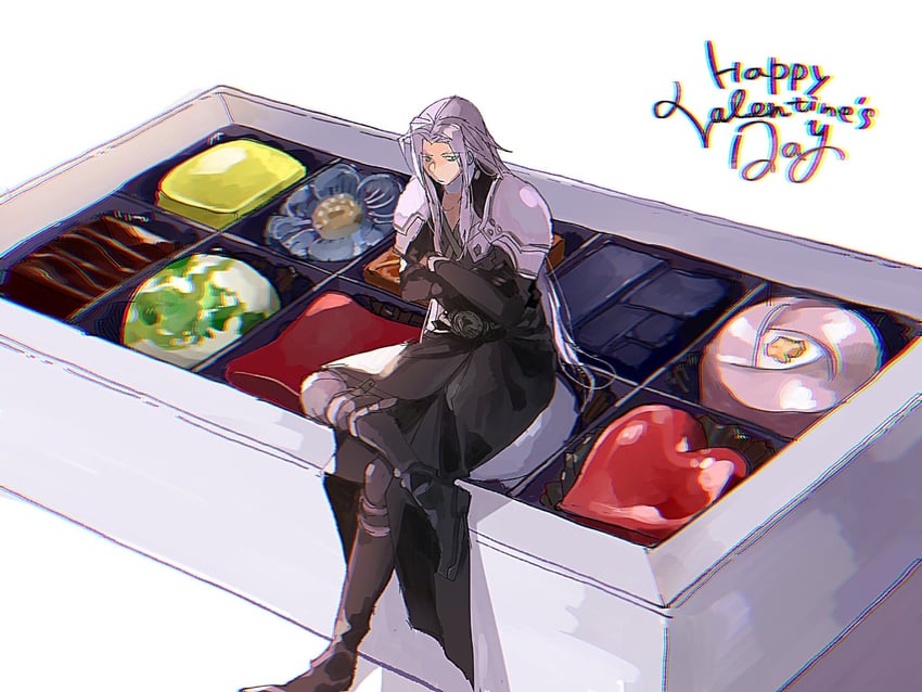 sephiroth (final fantasy and 2 more) drawn by bombyxmori_ckr