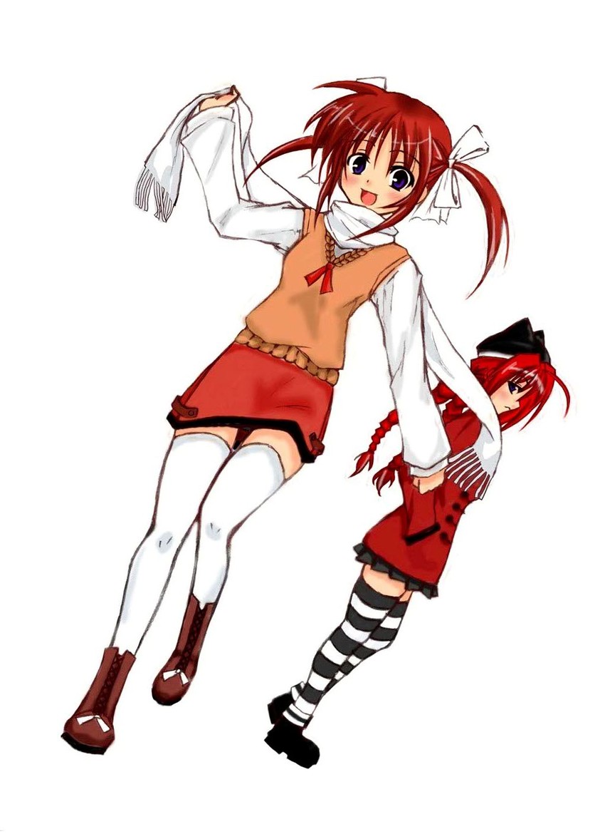 takamachi nanoha and vita (lyrical nanoha and 2 more)