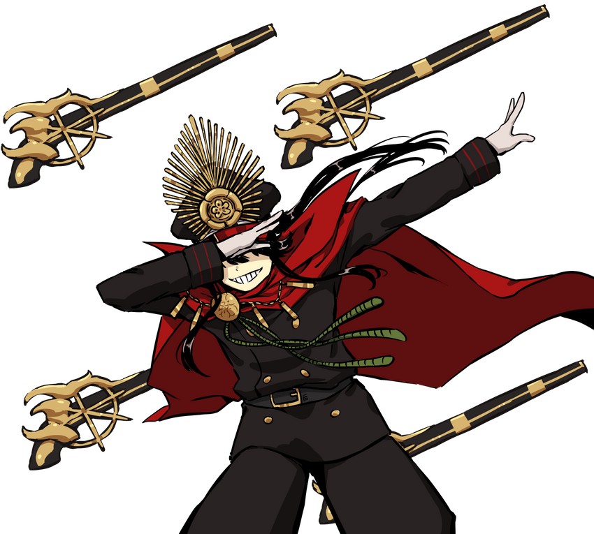oda nobunaga (fate and 2 more) drawn by fumato